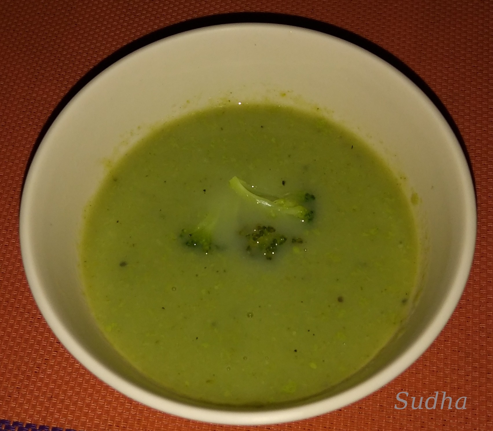 Cream of Brocoli Spinach Soup