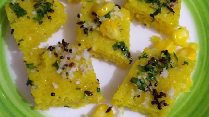 Makai Dhokla (मकाई ढोकळा )