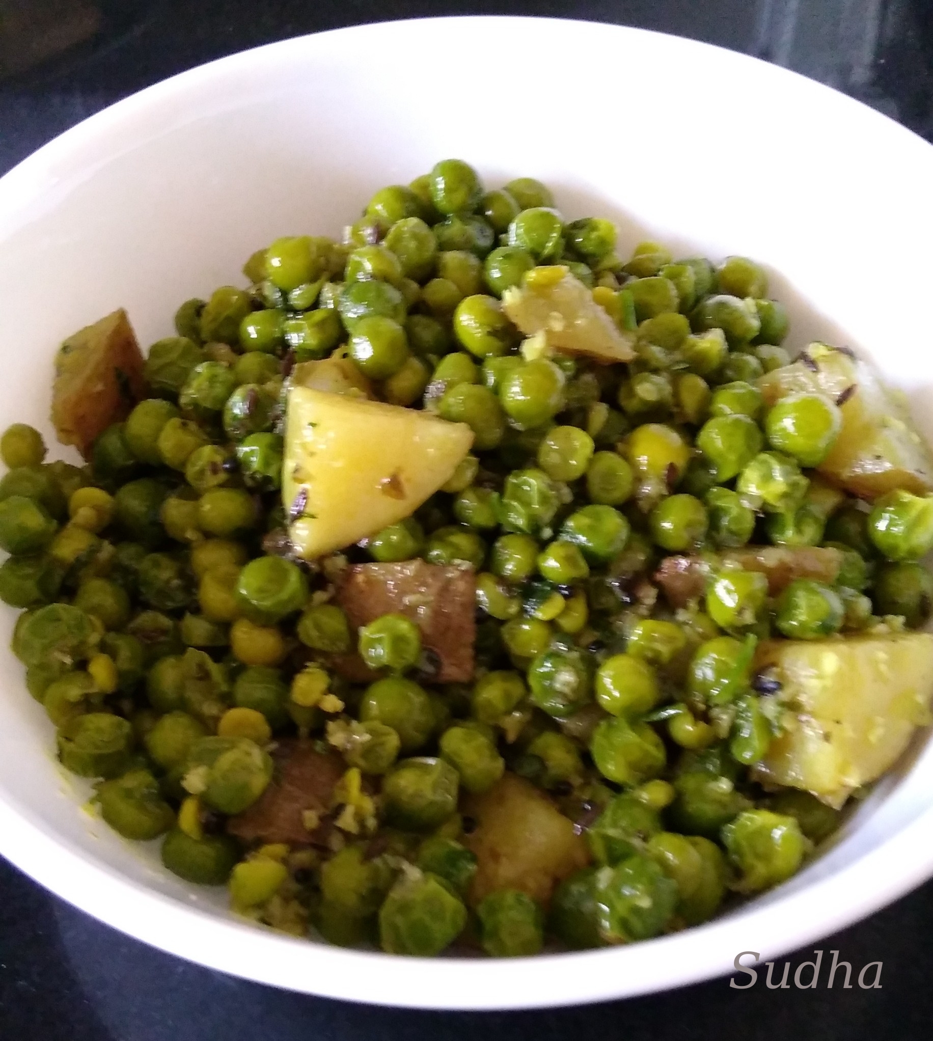 Matar Usal (मटार उसळ) Green Peas Subji My Family Recipes
