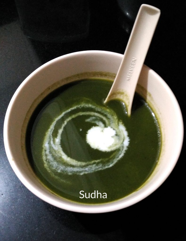 Palak Soup (पालक सूप) Cream of Spinach Soup My Family Recipes